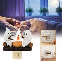 Ghost Campfire Flickering Nightlight Fire Marshmallow Night Light HalloweenGift