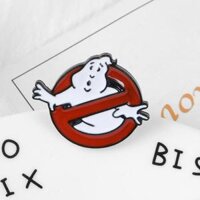 Ghostbusters Ghim Tráng Men Huy Hiệu Ma Trắng Ghim Cài Ve Áo Quần Áo Túi