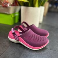 GHZ Dép Crocs Unisex, Dép Sục Nữ Literide Clog 360 Đi Mưa Cao Cấp - Sấu Vui Vẻ