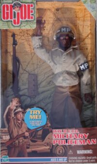 GI Joe WWII E.T.O. MP Military Police Talking 12" African-American Action Figure (1999 Hasbro)