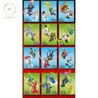 [Gi] Nhân Vật Anime 24 Miếng Ninjago Mini Hình Khối Xây Dựng Đồ Chơi Búp Bê Mini Hình Xây Dựng Đồ Chơi Trẻ Em Quà Tặng Sinh Nhật VN