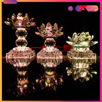 (GIÁ 1 CÁI) Đèn thờ pha lê hoa sen cao cấp nhiều loại đèn, đèn trang trí tủ thờ, bàn phật, tổ tiên, cha mẹ, ông bà