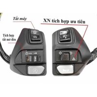 [Giá 1 Cặp] Cùm Công Tắc NVX Nút Đen Phụ Kiện Xe Máy