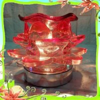 {GIÁ BÁN BUÔN}  ĐÈN XÔNG TINH DẦU HOA HỒNG THỦY TINH GD1136  {HÀNG HÈ}