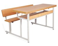 GIÁ BÀN GHẾ HỌC SINH 2 CHỖ NGỒI - BÀN HỌC GỖ ĐÔI CHO BÉ BÁN TRÚ ĐẸP BHS-19-01A