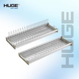 Giá bát cố định 2 tầng Huge inox nan 304 mờ  H-BD1580S