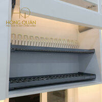 Giá bát đĩa 2 tầng cố định inox 304 Nan Oval cao cấp Eurogold