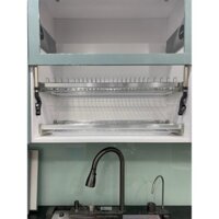 Giá bát đĩa cố định 2 tầng inox 304, kệ úp chén dĩa 2 tầng inox 304 EUROGOLD