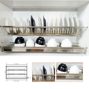 Giá bát đĩa cố định Inox dạng chữ V BossEU BS1080V