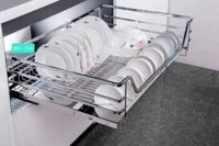 Giá bát đĩa đa năng MD inox 304 phụ kiện tủ bếp dưới.