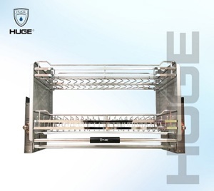 Giá bát đĩa di động inox304 mờ Huge H-BD137D