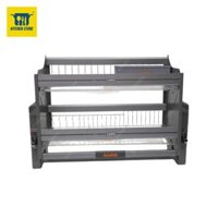 Giá bát đĩa nâng hạ cơ, bằng nhôm màu titan + rổ inox 304 GL06.70AT