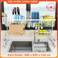 Giá bát Inox 304 đa năng đặt bồn rửa bát Lyncen LC-GBDN hàng xuất Nhật