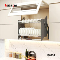 Giá bát nâng hạ Duraval -Giá bát tủ bếp Inox 304 bền bỉ không gỉ giúp tối ưu hóa không gian bếp