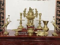 Giá bộ lư đồng đại phát cho bàn thờ 1m55