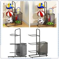 Giá Bóng Nhà Để Xe Thiết Bị Thể Thao Sắp Xếp Kệ 3 Tầng Sắt Bóng Bảo Quản Giá Đỡ Bóng Chuyền Cầu Lông Đồ Chơi Thể Thao