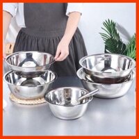 [Giá Buôn] BỘ 5 RỔ,THAU INOX CAO CẤP