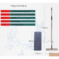 [Giá Buôn] CÂY LAU NHÀ VẮT THẲNG CAO CẤP XOAY 360 ĐỘ