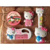 [Giá Buôn] COMBO 6 BỘ ĐỒ CHƠI ĐÀN OCGAN ĐÀN GUITA ĐIỆN THOẠI HELLO KITTY 4 MON CHO BÉ.