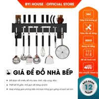 Giá cài dao kéo có ống đựng đũa và móc treo kèm keo CE221 dán chắc chắn không cần khoan thuận tiện dễ sử dụng- BYI House