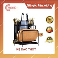 Giá cài dao thớt có ống cắm đũa tháo dời , Chất liệu thép sơn tĩnh điện cao cấp mẫu mới 2021