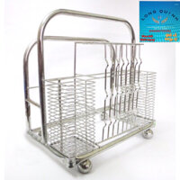 Giá cài dao thớt đũa thìa bằng inox cao cấp,Kệ để đồ đa năng nhà bếp