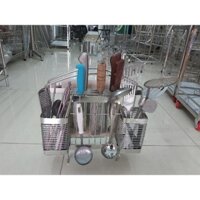 Giá cài dao thớt kèm ống đũa inox