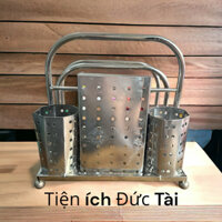 Giá Cài Nhà Bếp Đa Năng Bằng Inox Cài Dao, Đũa, Thìa, Mâm, Thớt, Kéo Tiện Dụng