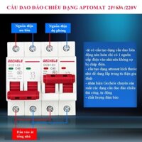 Giá Cầu Dao Đảo Chiều 1 Pha 2 Pha MCB Đảo Chiều SINO, LS Mới Nhất