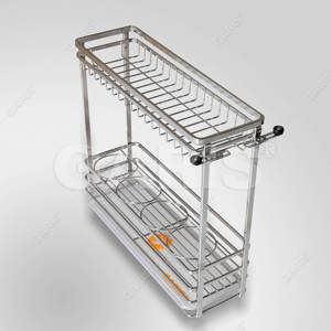 Giá chai lọ gia vị inox nan Garis GK02.20E