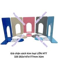 Giá chặn sách kim loại LỚN HTT 320 202x147x177mm                             &nbsp(&nbspXám,&nbsp)