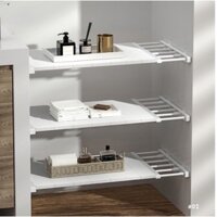 Giá Chia Ngăn Tủ Quần Áo, Kệ Đa Năng Phân Chia Tủ Quần Áo,Tủ Bếp Không Cần Khoan Vít