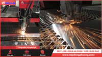 Gia công inox tấm với máy laser fiber