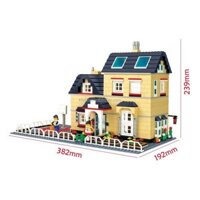 [Giá cực sốc] - Đồ chơi Lego Creator MOC Wange 34052 Villa Xếp hình Biệt thự có sân bóng rổ 755 khối