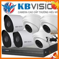 [Giá Cực Sốc] Trọn Bộ 6 Camera Giám Sát KBVISION _ Thương Hiệu Mỹ, Full HD 1080P