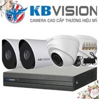 [Giá cực sốc]Trọn bộ 4 camera giám sát KBVISION Full HD 1080p kèm phụ kiện