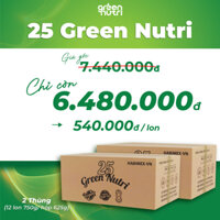 [GIÁ CỰC TỐT] Combo 2 Thùng (12 lon 750g) Sữa Hạt Ngũ Cốc 25 Green Nutri
