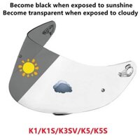 [Giá đặc biệt] Tấm che quang sắc cho AGV K5 K5S K5-S K3SV K3-SV K1 Mũ bảo hiểm Kính chắn màn hình Phụ kiện kính chắn gió Phụ tùng ống kính Autochromic