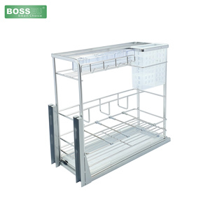 Giá dao thớt inox nan dẹt BossEU BS304.250DS