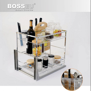 Giá dao thớt inox nan dẹt BossEU BS304.200DS