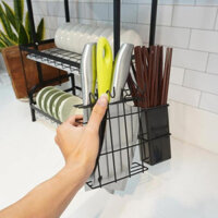 Giá để bát đĩa 2 tầng, kệ chạn úp chén đũa đa năng kèm 2 khay hứng nước