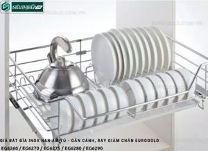 Giá để bát đĩa inox nan Eurogold EG.6290