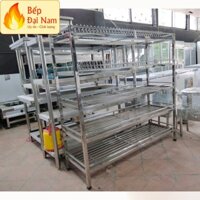 Giá để bát đĩa Inox nhà bếp giá rẻ tiện lợi cho khu bếp công nghiệp