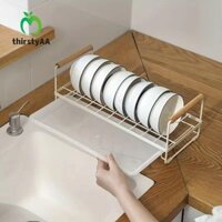 Giá để bát đĩa THIRSTYAA Tủ bếp chống rỉ phong cách Nhật Bản
