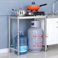 Giá để bình gas tùy chỉnh nhà bếp giá thép không gỉ lưu trữ quầy kệ một lớp lò nướng giá bếp gas