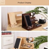 Giá để đồ AWNGD, Giá đỡ điện thoại bằng gỗ bền quyến rũ, Giá đỡ ví đa chức năng Văn phòng