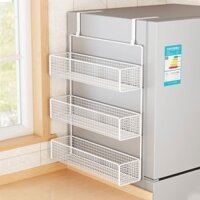 Giá để đồ bên tủ lạnh Giá treo tường bên ngoài Giá treo móc bên cạnh tủ lạnh nhà bếp