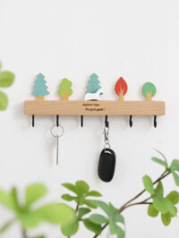 Giá Để Đồ Cửa-to-Door / / / Móc Chìa Khóa Ins Gió Lối Vào Cửa Lối Vào Tường Treo Chìa Khóa Giá Để Đồ Gỗ Chắc Chắn