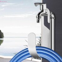 Giá để đồ cuộn ống nước KORYES, khả năng chịu lực mạnh mẽ Bộ sắp xếp vòi tưới nước hạng nặng, Ống treo tường bằng thép không gỉ di động Giá đỡ cuộn ống rửa xe