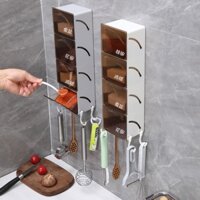Giá để đồ đa chức năng Hộp đựng gia vị treo tường Bình đựng gia vị lọ muối Bình đựng nước tương và giấm Nhà bếp Bộ sử